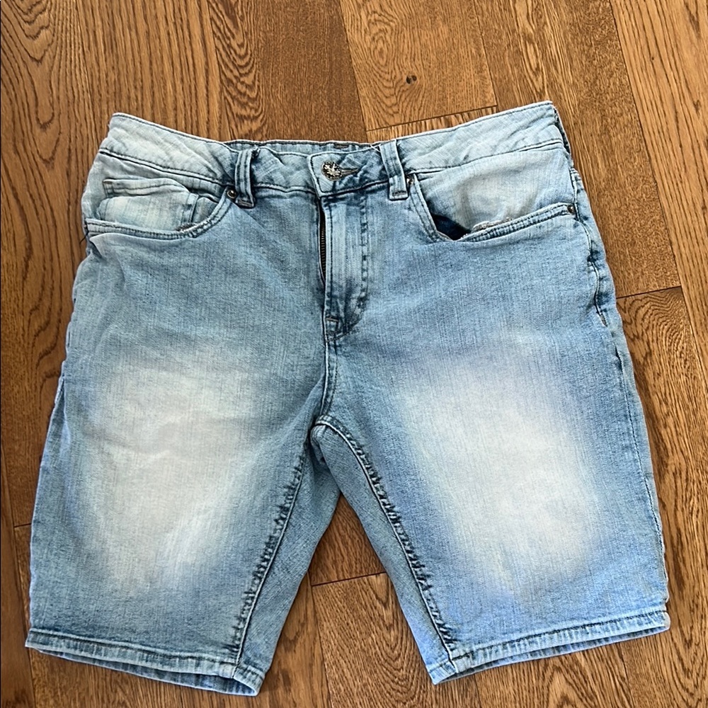 Buffalo David Bitton Blue Jean Shorts Light Wash
